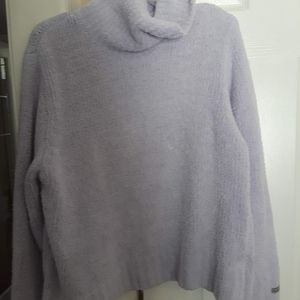 Fuzzy turtle neck sweater